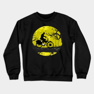 Pee wee Ride bike in the dark night Crewneck Sweatshirt